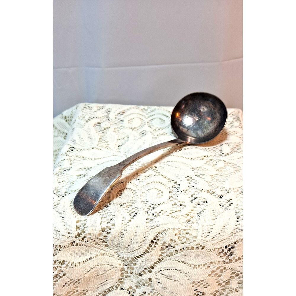 Beautifully Curved Antique Serving Ladel From The 1800's